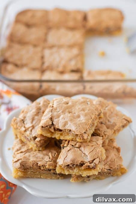 Apex Bars 8 A chewy cookie crust with a nut meringue topping.