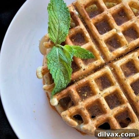 Dairy-Free Lemon Poppy Seed Waffles - the perfect treat for a weekend breakfast or brunch and their dairy-free!
