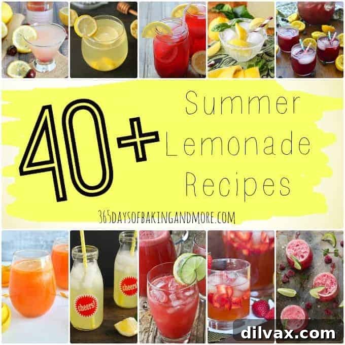 Lemonade Libations: 40+ Ways to Refresh This Summer 2 Over 40 refreshing Summer Lemonade Recipes to quench your thirst all season long.