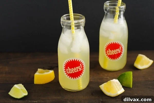 Lemonade Libations: 40+ Ways to Refresh This Summer 31 Agave Lime Lemonade, a naturally sweetened and tangy drink.