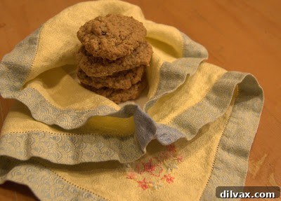Freshly baked Cape Cod Oatmeal Cookies on a cooling rack