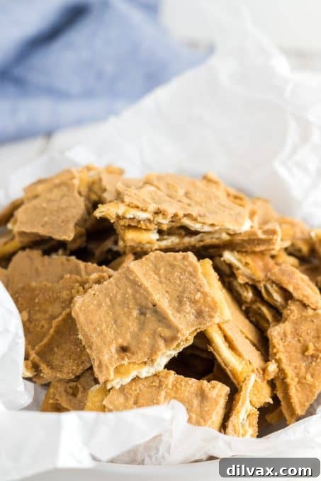 Peanut Butter Caramel Crunch 3 Close-up of Peanut Butter Toffee pieces