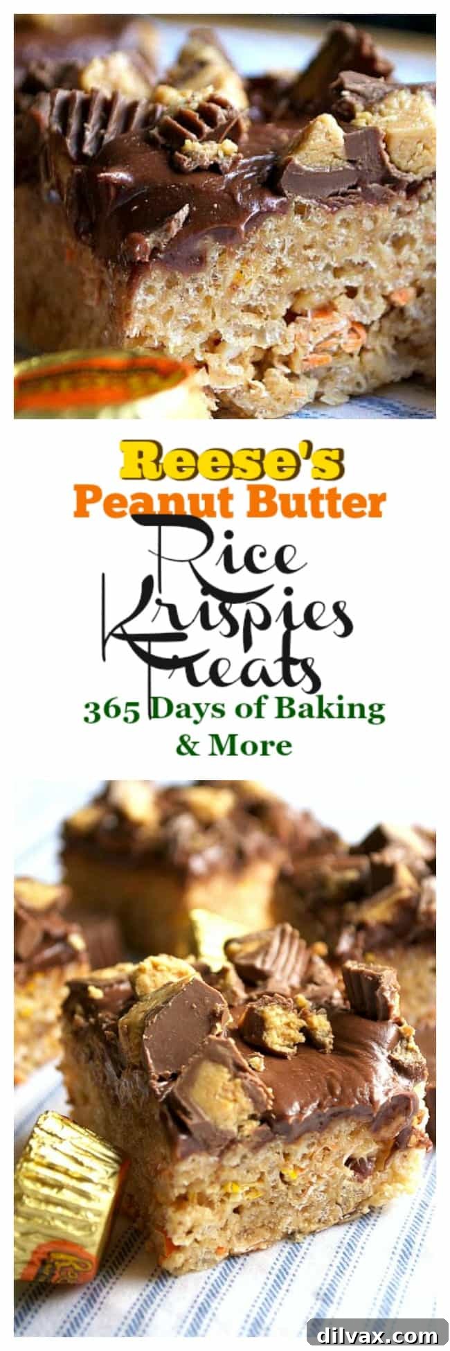 Your favorite Rice Krispies Treats made better with peanut butter, and Reese's! Your favorite Rice Krispies Treats made better with peanut butter, and Reese's!