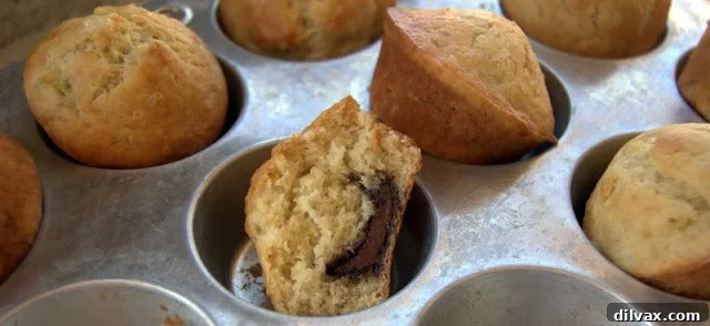Decadent Salted Nutella Banana Muffins 6 img 543 5