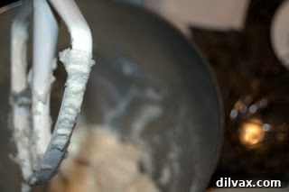 Jam or Marmalade Bars: A Delicious Dilemma 2 Creaming shortening, sugar, vanilla, and almond extract together for the bar base.