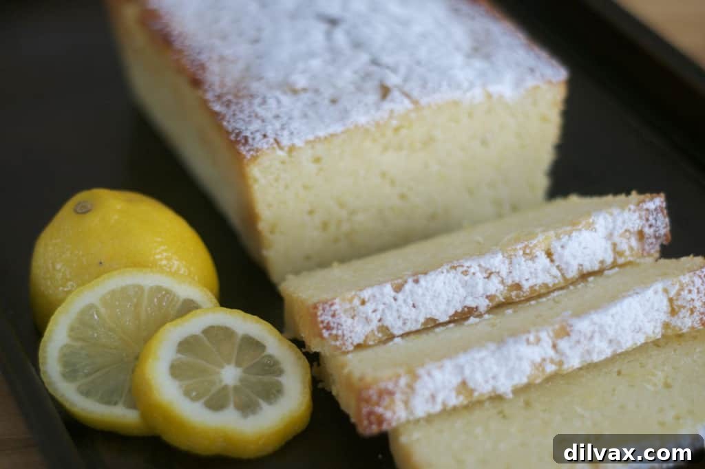 Lemon Ricotta Poundcake - a delicious lemon poundcake made unbelievably moist with the addition of ricotta cheese from 365 Days of Baking & More.