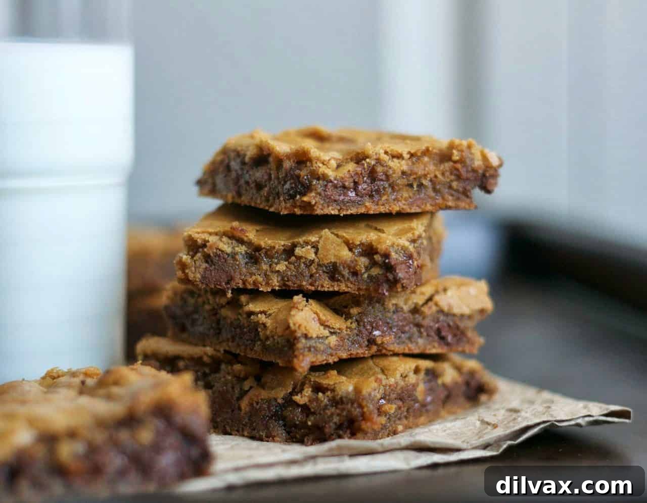 Delicious Butterscotch Chocolate Chip Brownies, ooey and gooey