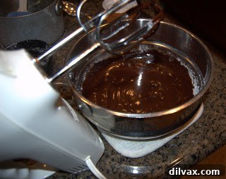Smooth and glossy chocolate glaze