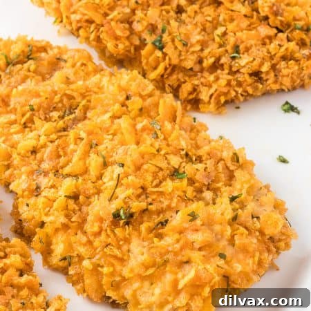 Corn Flake coated chicken.