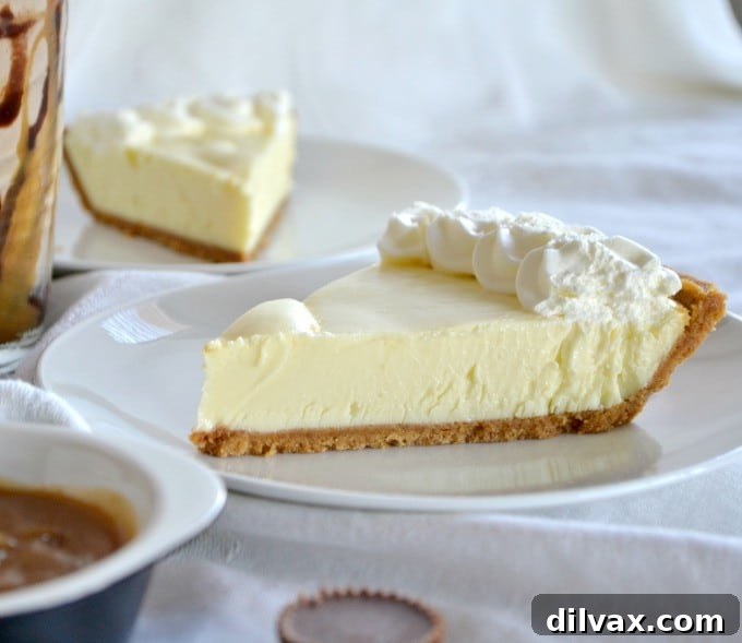 A delicious EDWARDS® Key Lime Pie, showcasing its vibrant color and tempting texture, ready to be enjoyed.