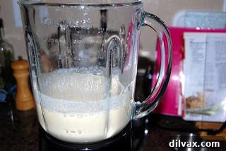 Smooth crepe batter in a bowl, ready for cooking.