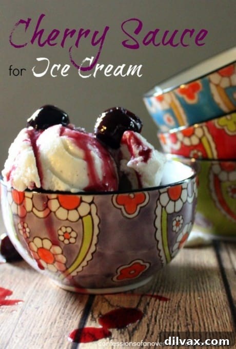 Crimson Cherry Frost Bites 24 Confessions of an Over-Worked Mom Homemade Cherry Sauce for Ice Cream, a versatile sweet topping