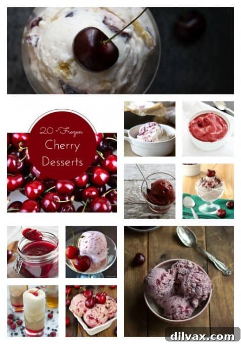 Crimson Cherry Frost Bites 26 More than 20 Frozen Cherry Treats to keep you cool for summer, featuring a beautiful variety of chilled cherry desserts
