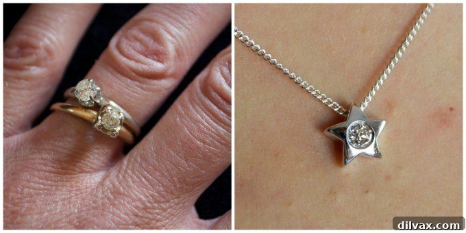 My grandmother's diamond elegantly reset into a sterling silver necklace by Gemvara, symbolizing a cherished family legacy.