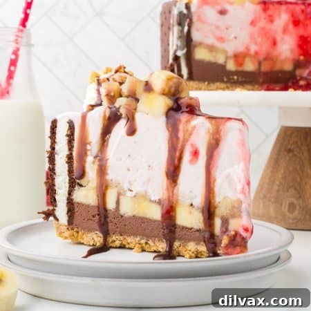 Banana Split Ice Cream Cake