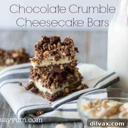 Thumbnail of Chocolate Crumble Cheesecake Bars for the recipe card.