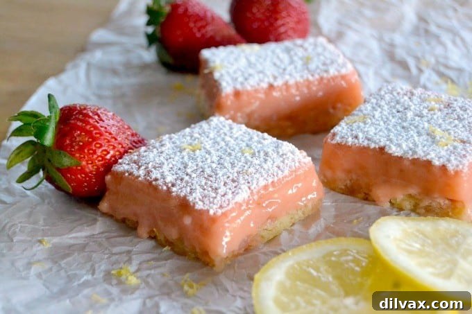 Refreshing Strawberry Lemonade Bars with a zesty kick
