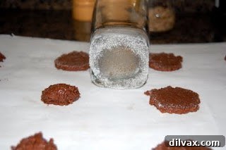 A plate of chocolate pecan wafers, garnished for serving