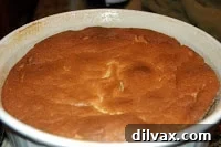 Soufflé showing a slight deflation less than 5 minutes out of the oven.