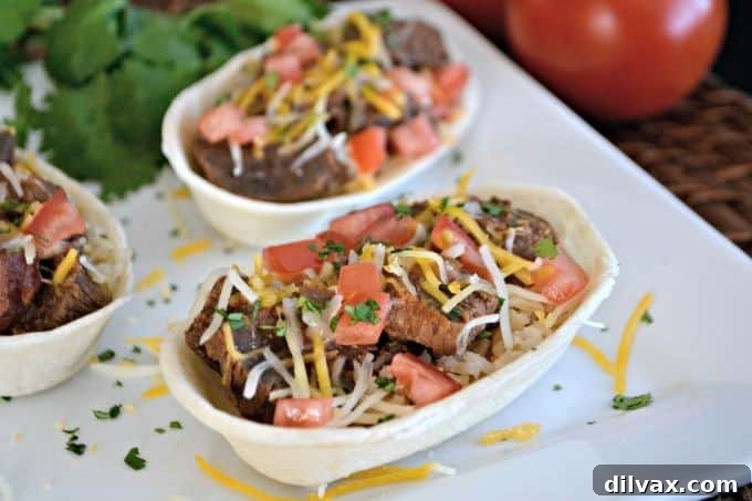 A great back to school weeknight dinner - Slow Cooker Carne Asada Taco Boats!