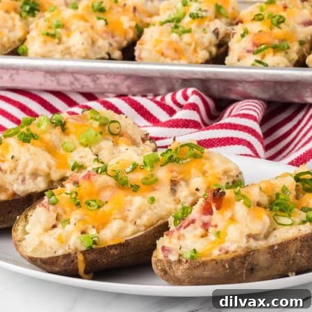 Decadent Potato Boats 12 Twice Baked Potatoes