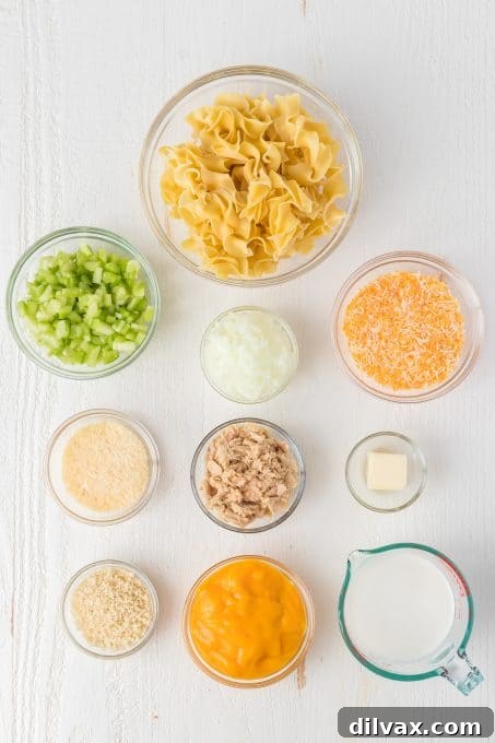 Tuna Noodle Casserole Ingredients