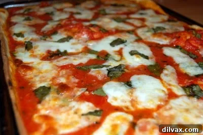 Margherita Pizza Day 36 7 Freshly baked Margherita pizza with basil