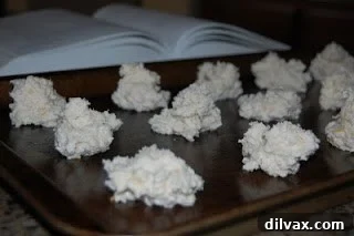 Batch of baked drop biscuits