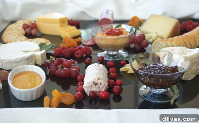 Creating a colorful, appealing and tasty cheese board for entertaining is easy with these ingredients!