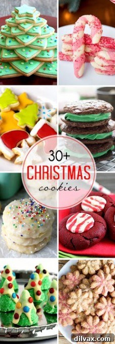 More than 30 holiday cookies for gift giving or cookie trays! A collection of delicious holiday cookies.