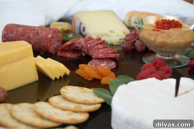 Creating a colorful, appealing and tasty cheese board for entertaining is easy with these ingredients!