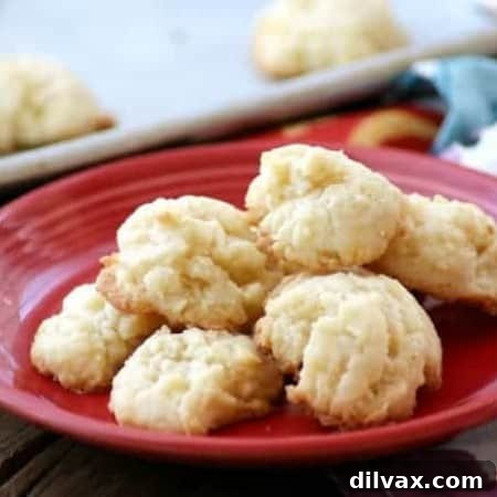 Pillowy Cream Cheese Cookies 4 These Cream Cheese cookies are super simple to make, are light and so delicious that it's easy to eat more than one!