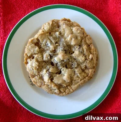 Laura Bush's Cowboy Cookies, hearty and satisfying for a big cookie appetite.