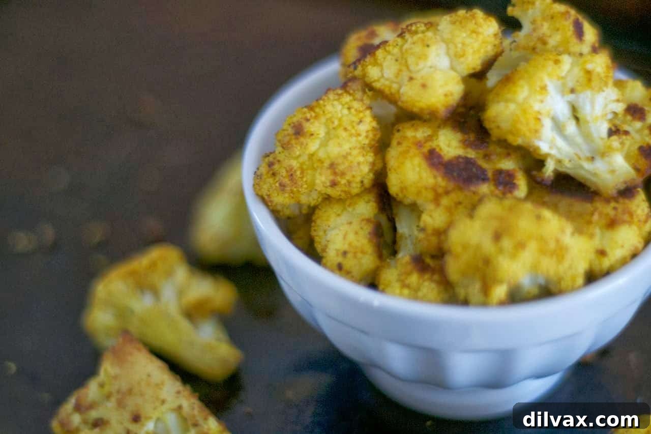 Cajun Curry Roasted Cauliflower 14 A final close-up, irresistible view of the dish.