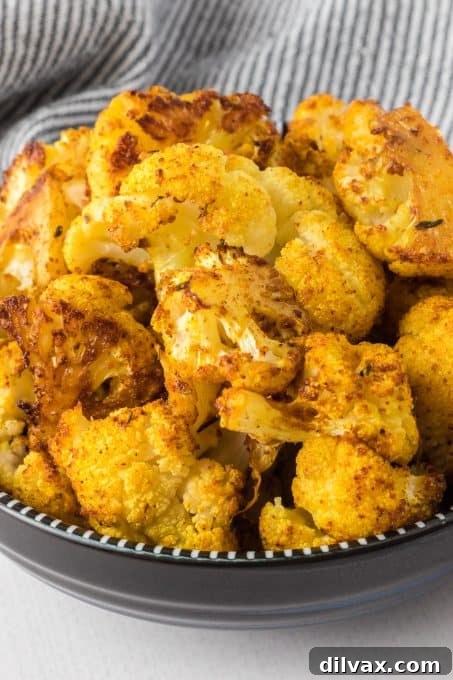 Curry Cauliflower with Cajun seasoning.