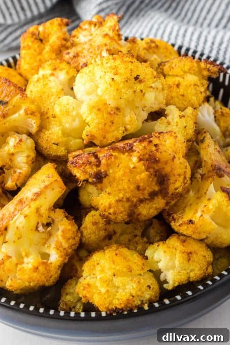 Roasted Curry Cajun Cauliflower