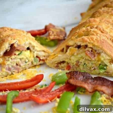 Finished Denver Scrambled Braid ready to serve.