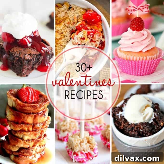 30+ Valentine's Day Recipes including French toast, cookies, cheesecake, crepes, cake, cupcakes and more, there's sure to be something to please your sweetheart!