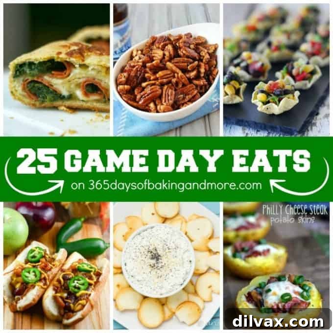 Collection of 25 Game Day Eats on 365 Days of Baking & More