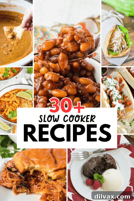 A close-up view of a bubbling slow cooker stew, showcasing rich textures and inviting steam, symbolizing warmth and deliciousness.