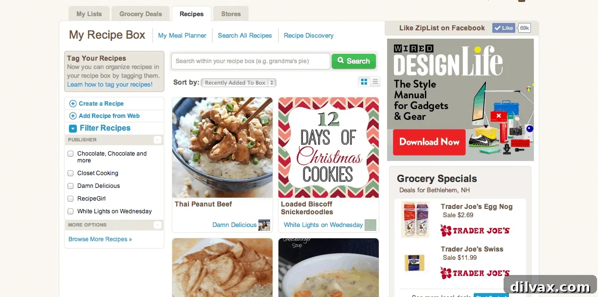 Stream Stitch 6 ZipList Recipe Clipper