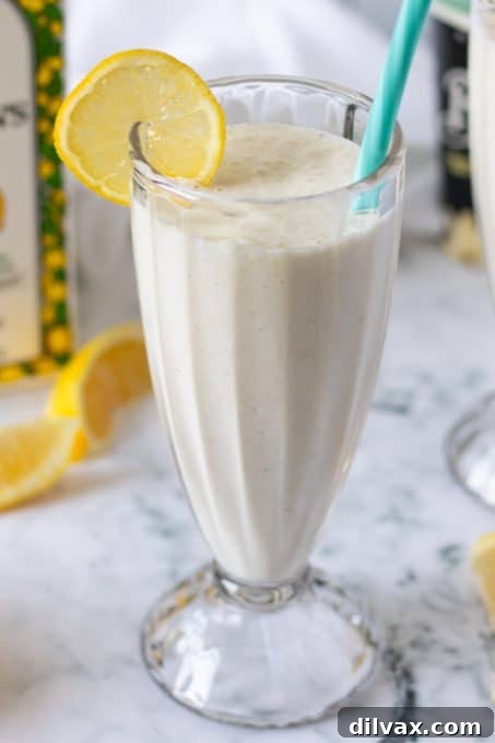 Perfect Frosted Lemonade Dupe: 3 Ingredients, Zero Added Sugar 12 A final close-up of the delicious Frosted Lemonade, perfectly chilled and ready to enjoy.