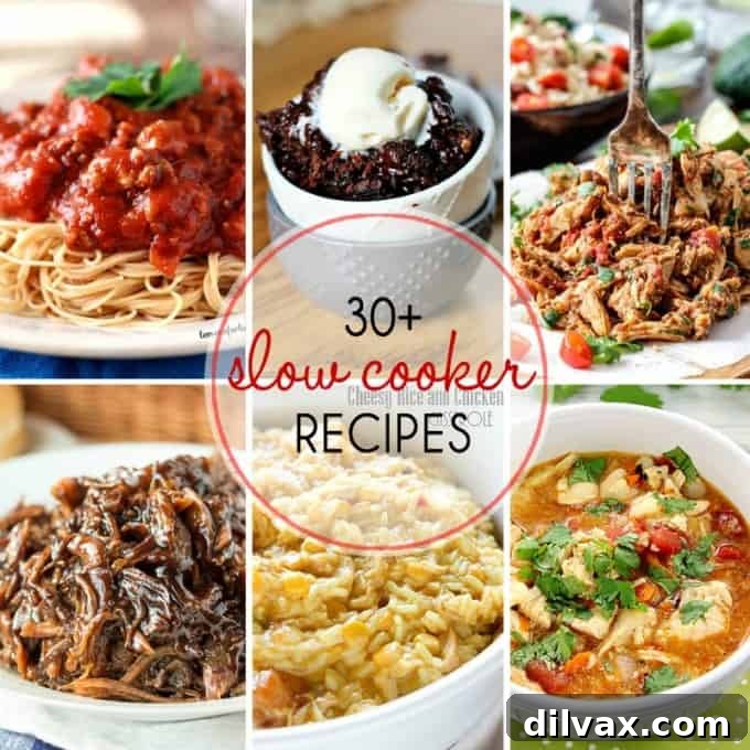 Collection of over 30 slow cooker recipes to make your life easier