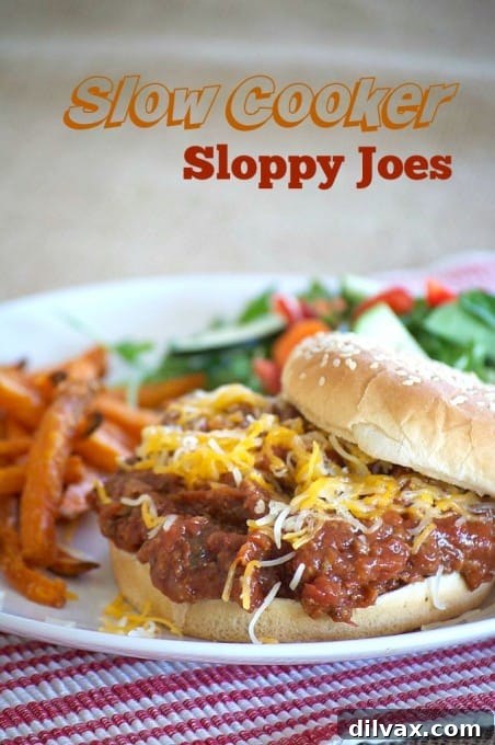 The perfect sloppy joe made in a slow cooker!