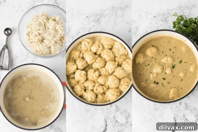 Grandma's Favorite Chicken and Dumplings 6 2nd set of process photos for Chicken and Dumplings