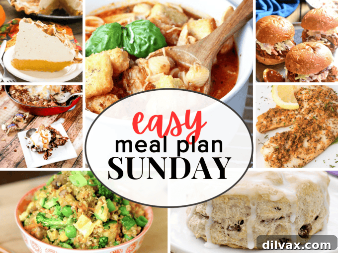 Easy Meal Plan Sunday Week 64 2 Easy Meal Plan Sunday Week 64 header image featuring a collage of delicious home-cooked meals.