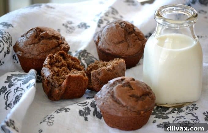 Deliciously Easy Chocolate Banana Muffins - the perfect fusion of sweet banana and rich chocolate for a delightful morning treat.