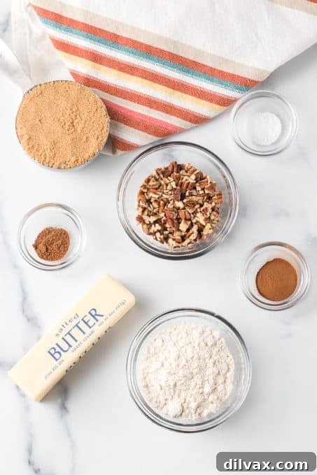 Spiced Pumpkin French Toast Bake 5 Ingredients for cinnamon streusel topping for French toast casserole