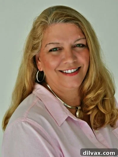 Portrait of Joan Hayes, a beloved food blogger and friend, whose memory is honored through her incredible recipes and lasting impact on the culinary community.