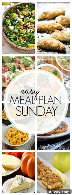 Easy Meal Plan Sunday - Week 66 Overview of Delicious Recipes